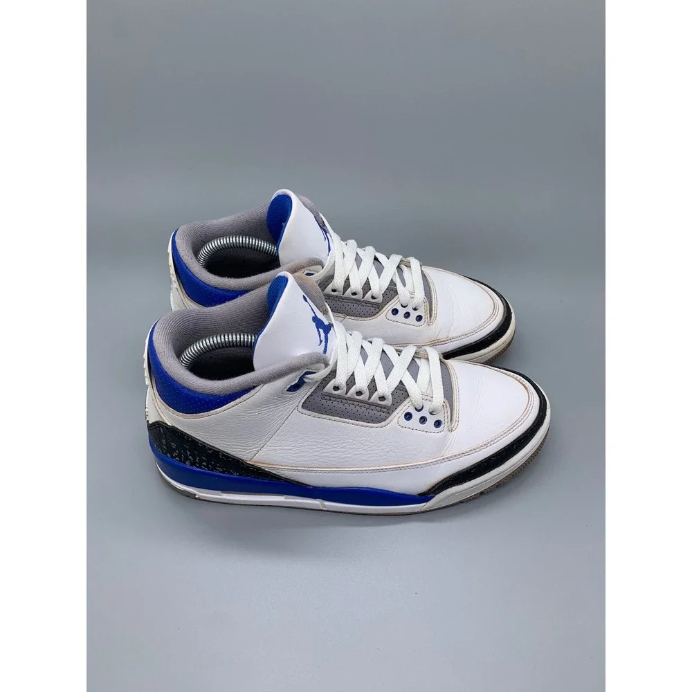 Jordan 3 Retro Racer Blue Basketball Shoes CT8532-145‎ Men's Sz 10.5